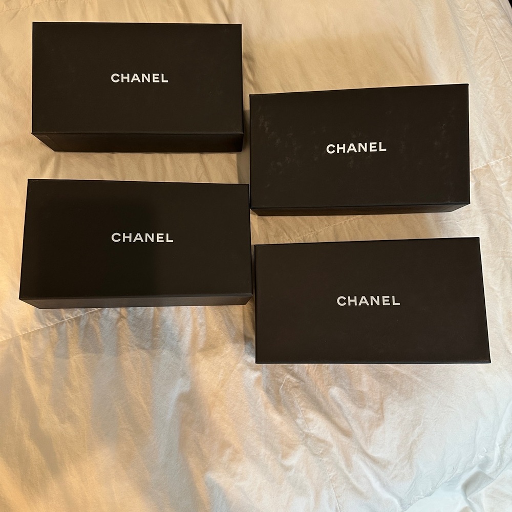 CHANEL Black Logo Gift Boxes - Set of 4